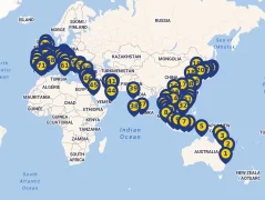 Mapa plavby
