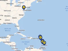Mapa plavby