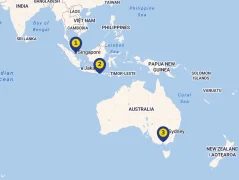 Mapa plavby