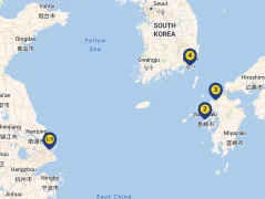 Mapa plavby