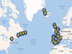 Mapa plavby