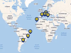 Mapa plavby