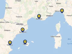 Mapa plavby