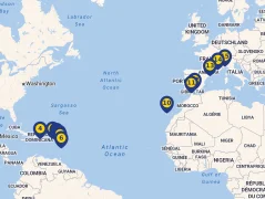 Mapa plavby