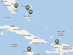 Mapa plavby